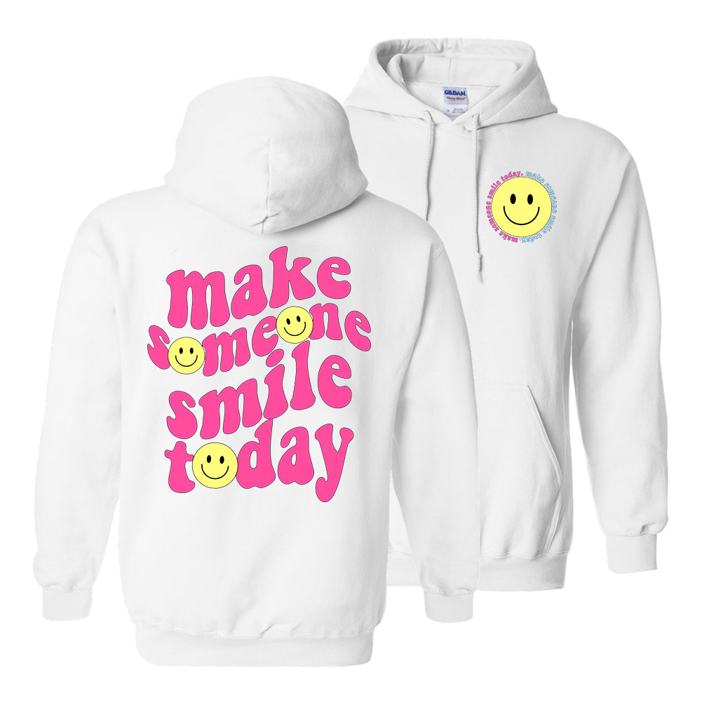 'Make Someone Smile Today' Front & Back Hoodie