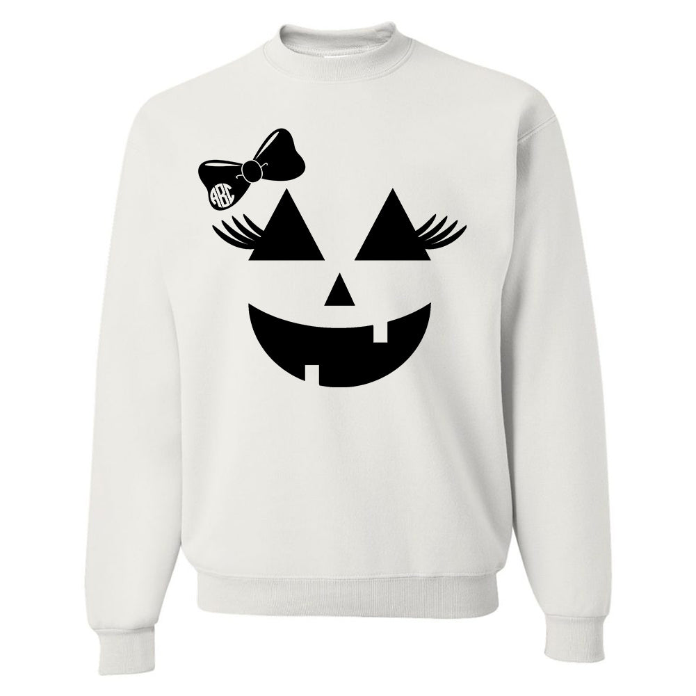 Monogrammed 'Jack O' Lantern' Crewneck Sweatshirt