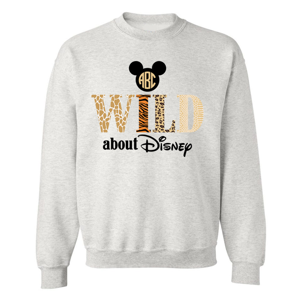 Monogrammed 'Wild About Disney' Crewneck Sweatshirt