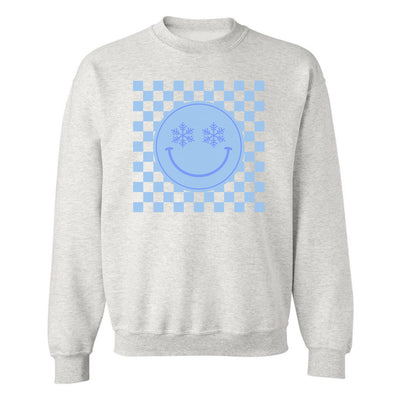 'Snowflake Smiley Face' Crewneck Sweatshirt