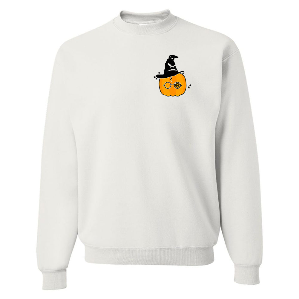 Monogrammed 'Pumpkin Wizard' Crewneck Sweatshirt
