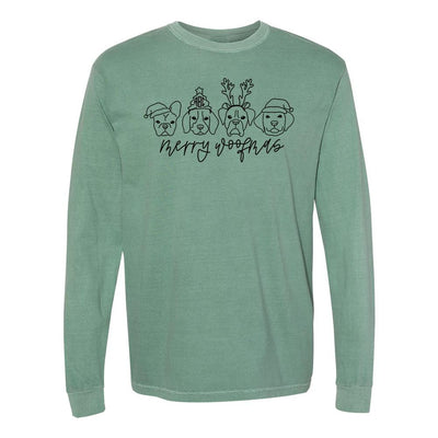 Monogrammed 'Merry Woofmas' Long Sleeve T-Shirt