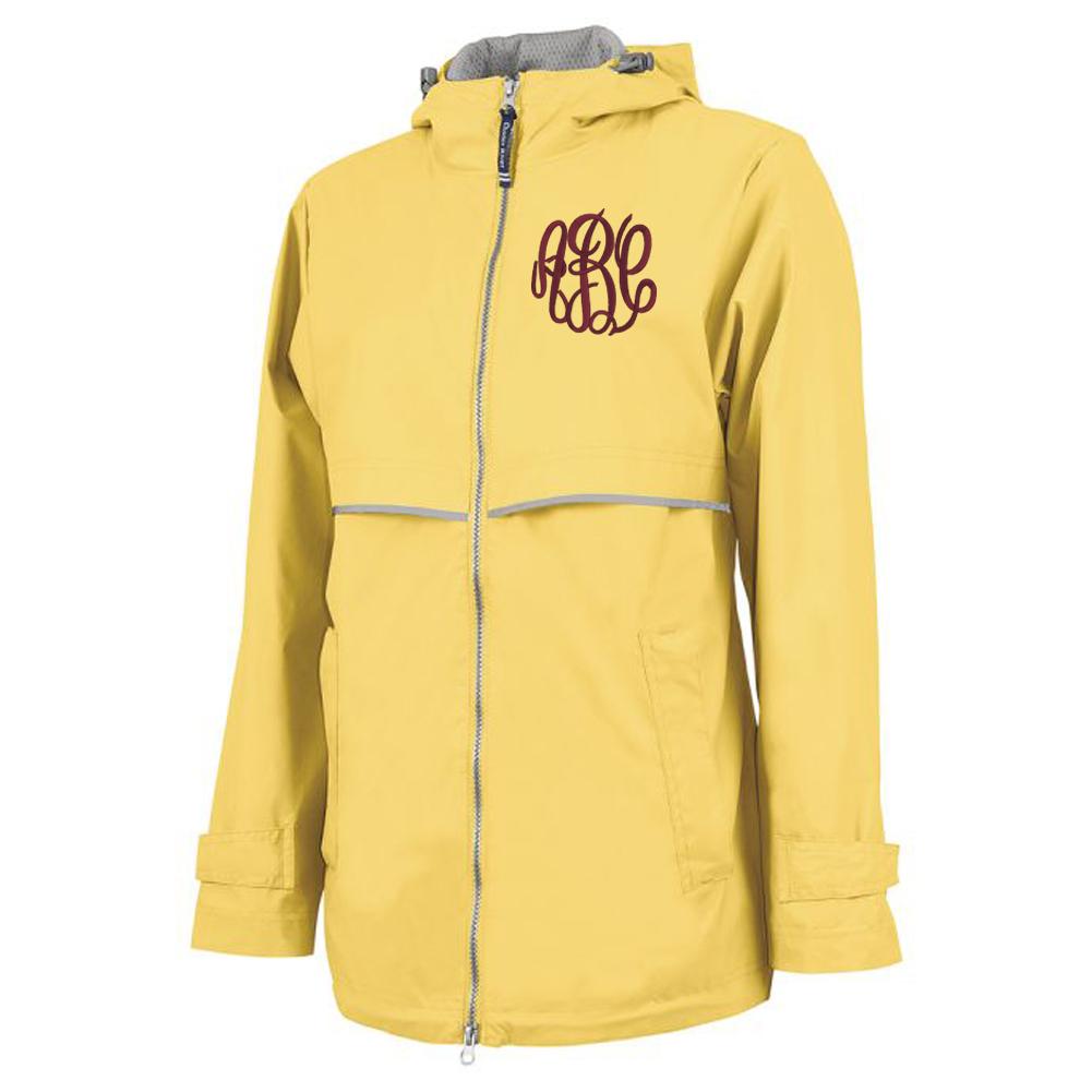 Monogrammed New Englander Full Zip Rain Jacket