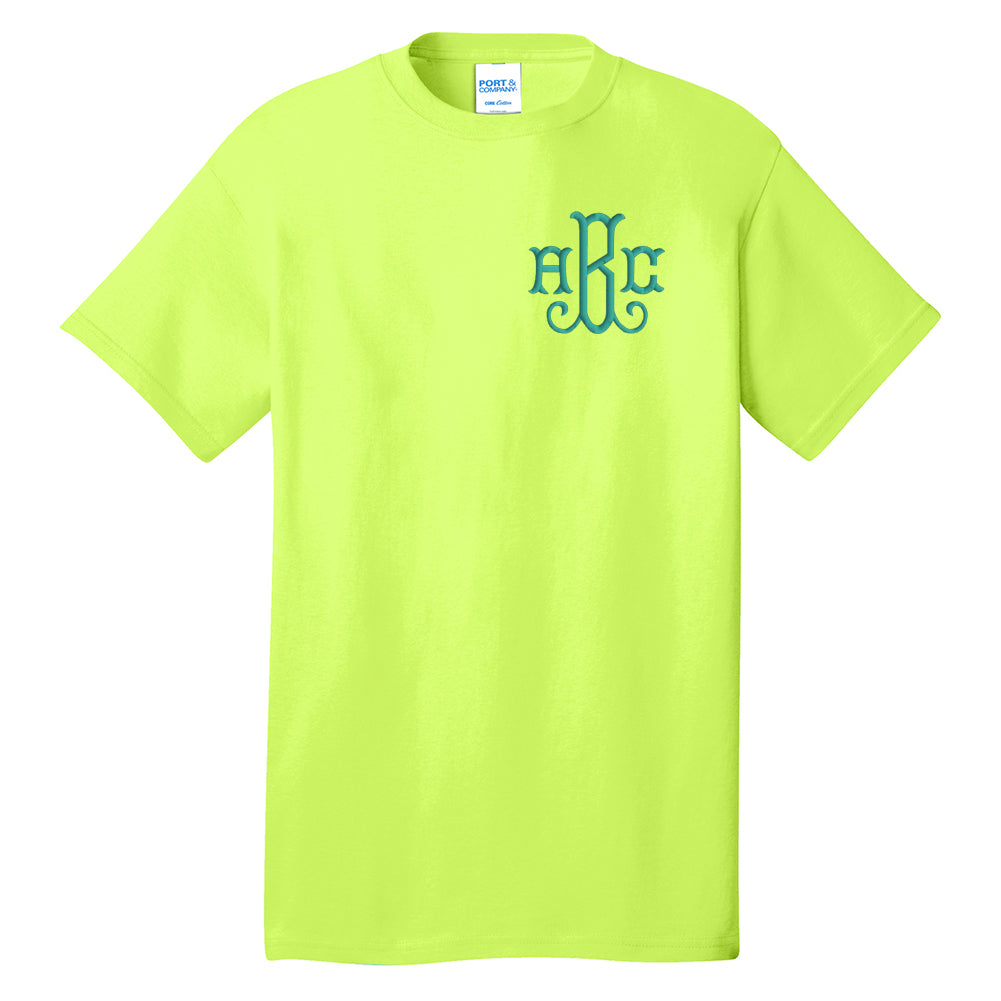 Monogrammed Neon T-Shirt