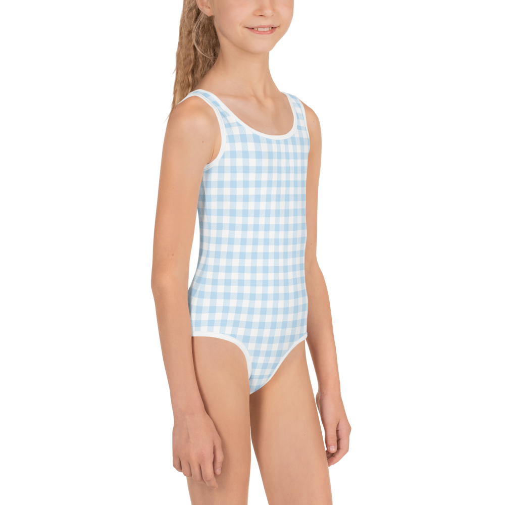Kids 'Blue Gingham' Swimsuit