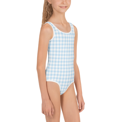 Kids 'Blue Gingham' Swimsuit