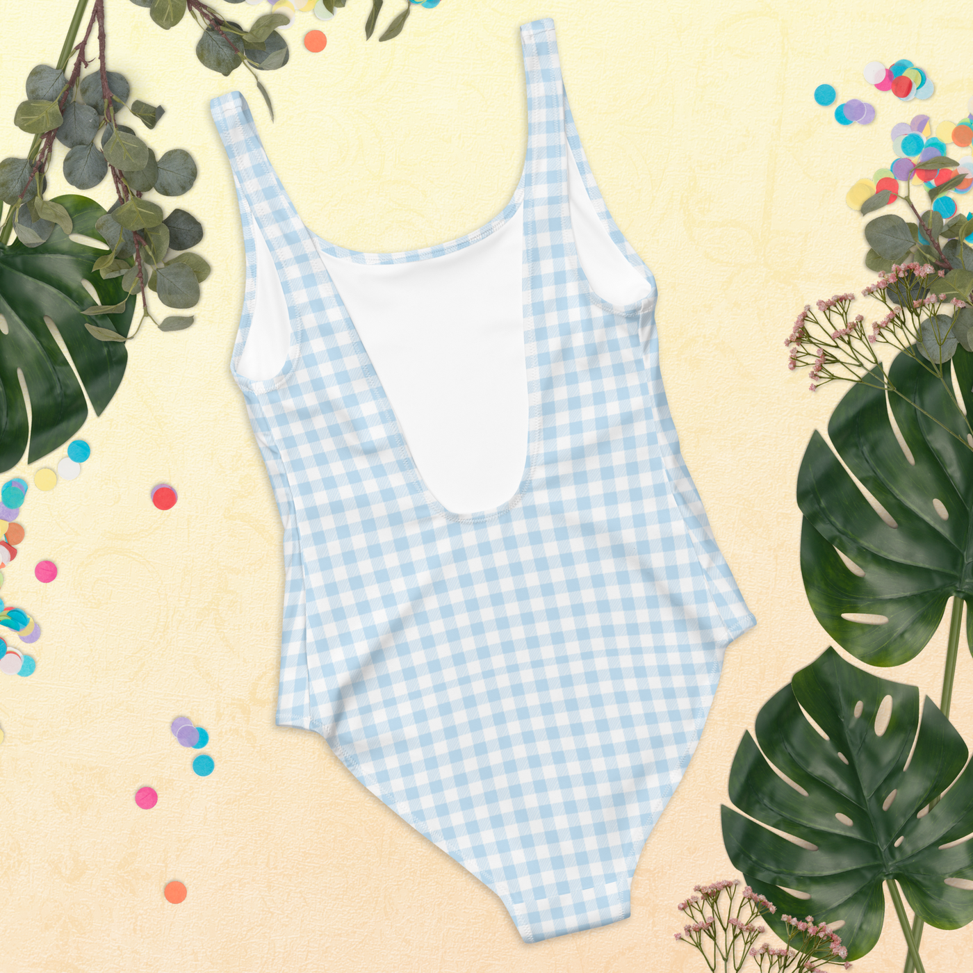 'Blue Gingham' One-Piece Swimsuit