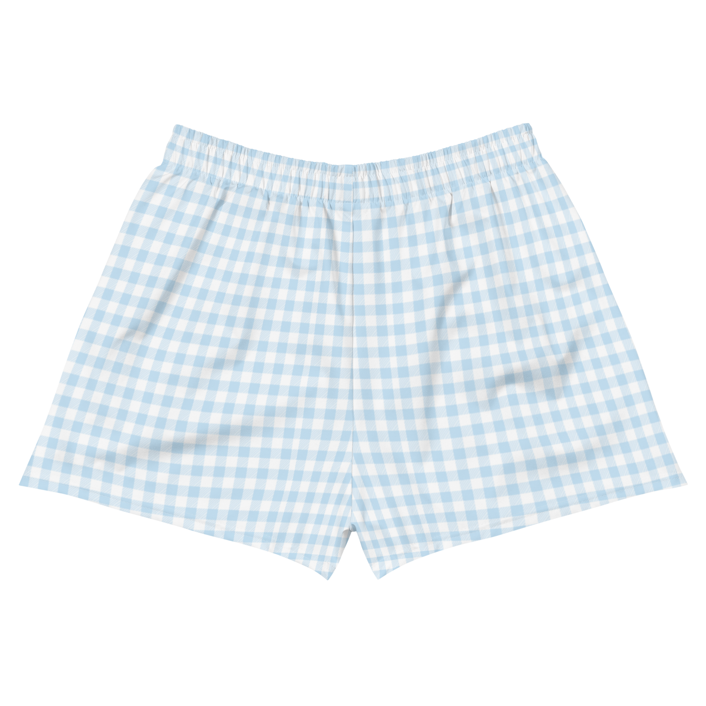 'Blue Gingham' Women’s Athletic Shorts
