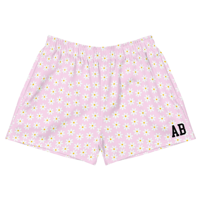 Initialed 'Daisy Pattern' Women’s Athletic Shorts