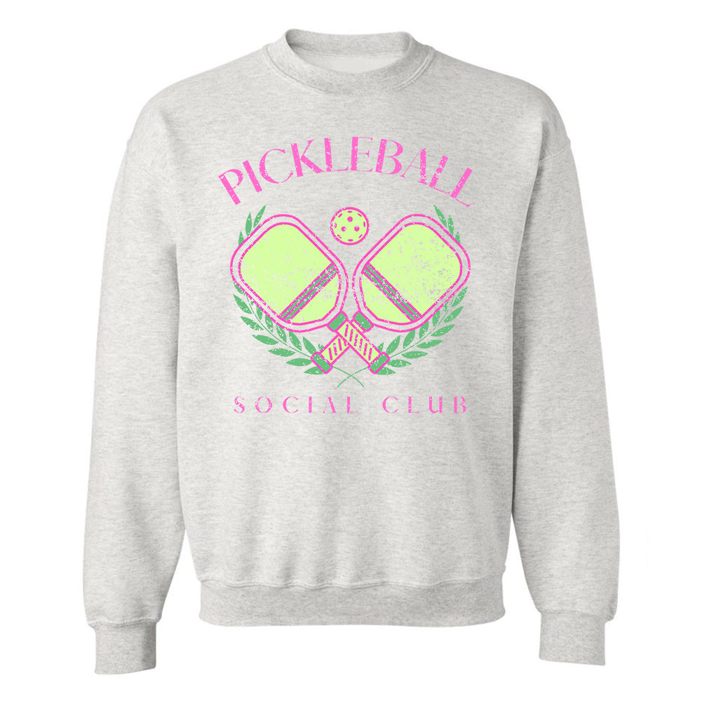 'Pickleball Social Club' Crewneck Sweatshirt