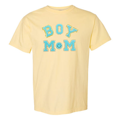 Boy Mom Letter Patch T-Shirt