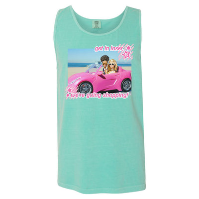 Monogrammed 'We're Going Shopping' Comfort Colors Tank Top
