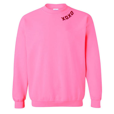 XOXO Shadow Block Crewneck Sweatshirt