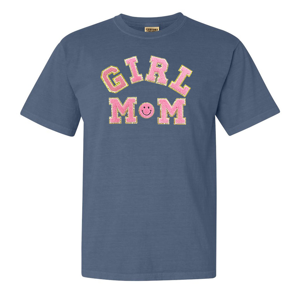 Girl Mom Letter Patch T-Shirt