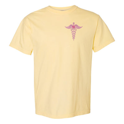 Monogrammed Caduceus Comfort Colors T-Shirt