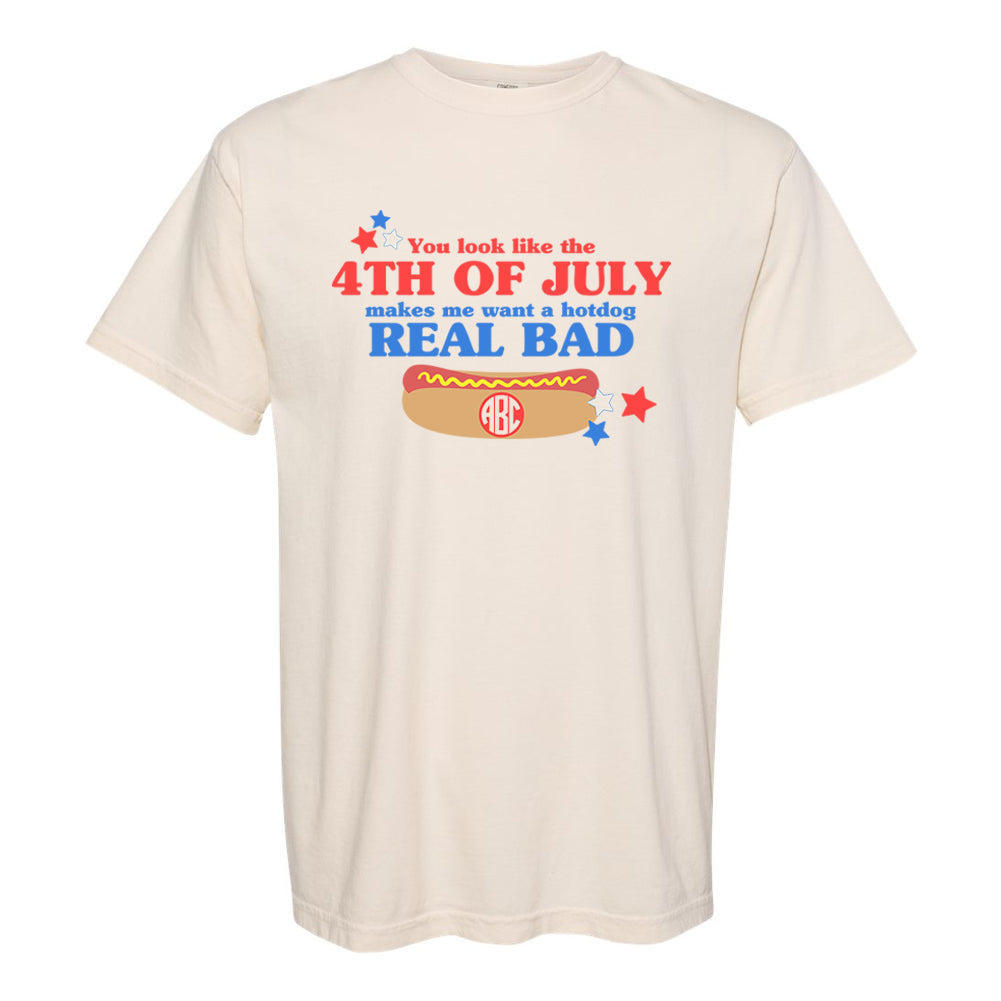 Monogrammed 'You Look Like The 4th of July' T-Shirt