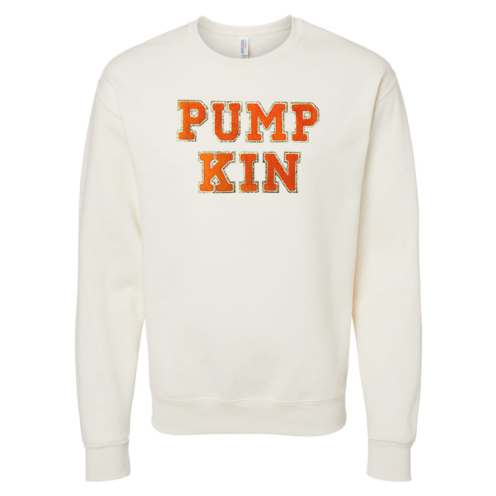 Pumpkin Letter Patch Crewneck Sweatshirt