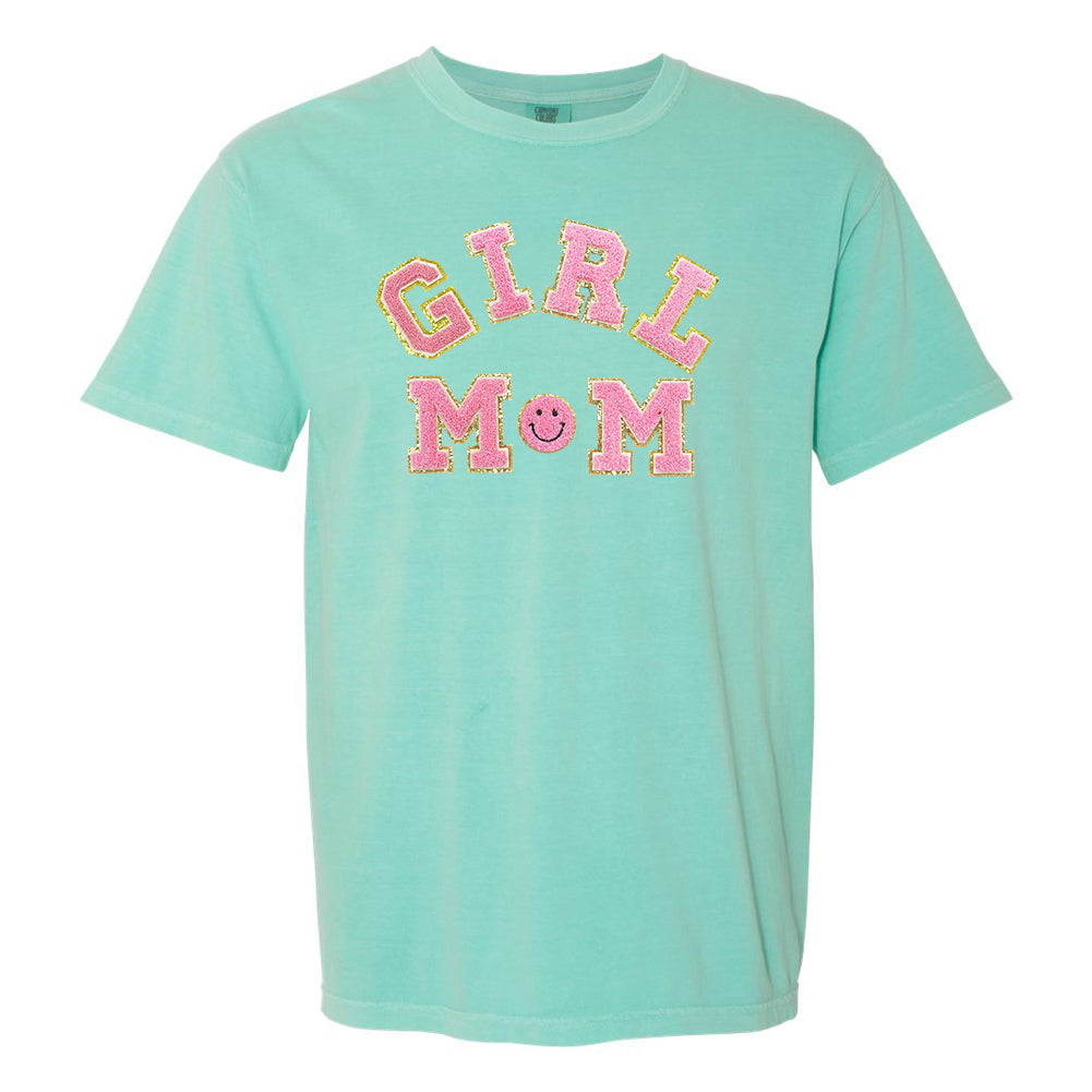 Girl Mom Letter Patch T-Shirt