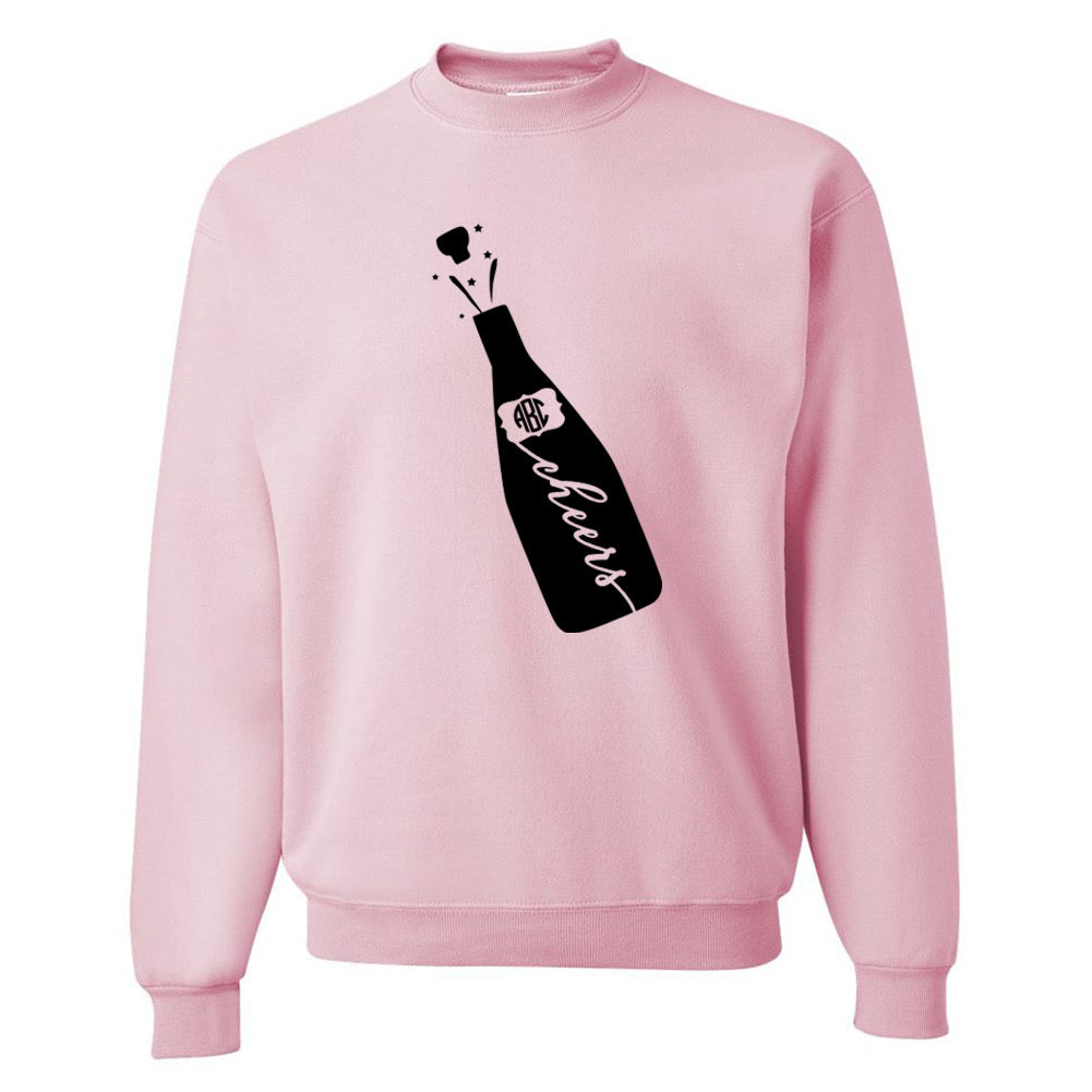 Monogrammed Champagne Pink Sweatshirt