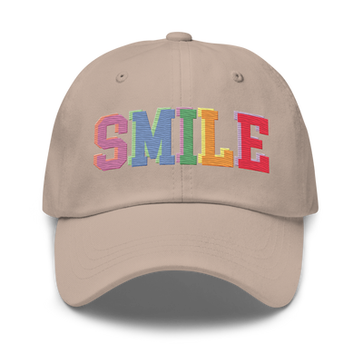 'Smile' Embroidered Hat