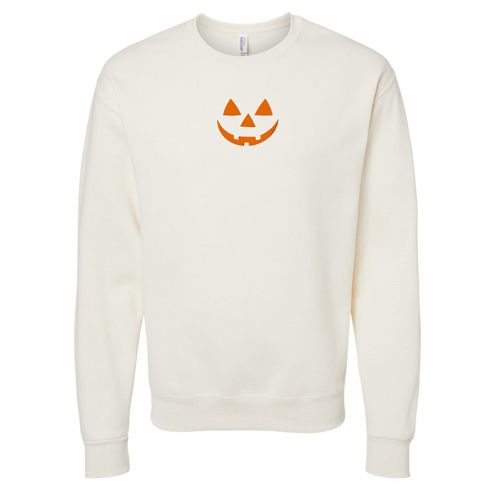 Jack-O-Lantern Face Pumpkin Crewneck Sweatshirt