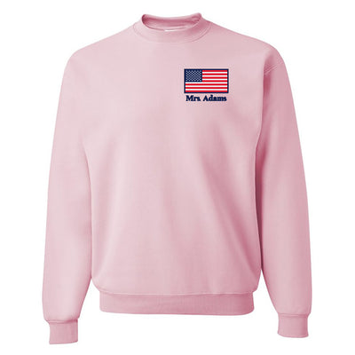 Make it Yours™ 'American Flag' Crewneck Sweatshirt