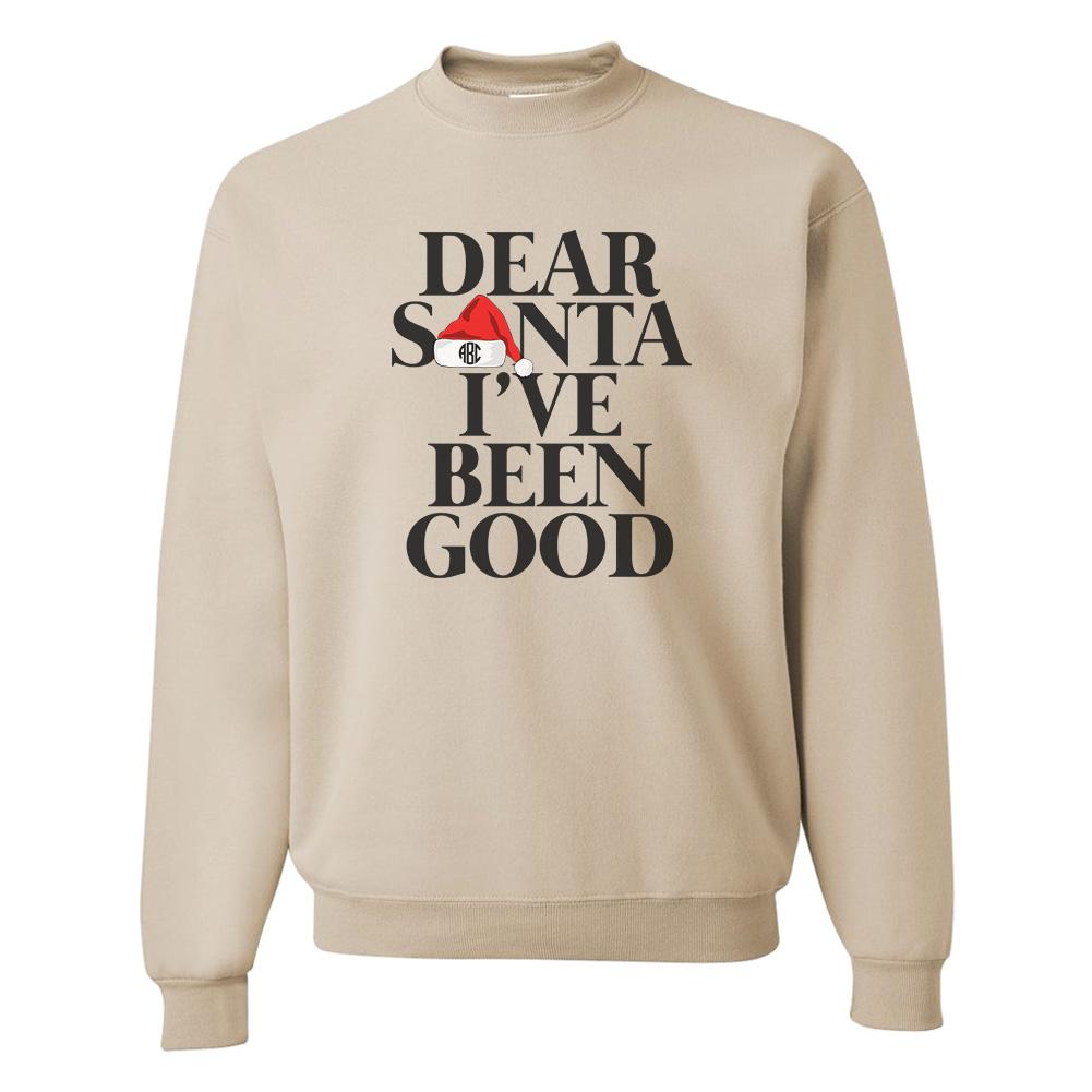 Monogrammed 'Dear Santa' Crewneck Sweatshirt