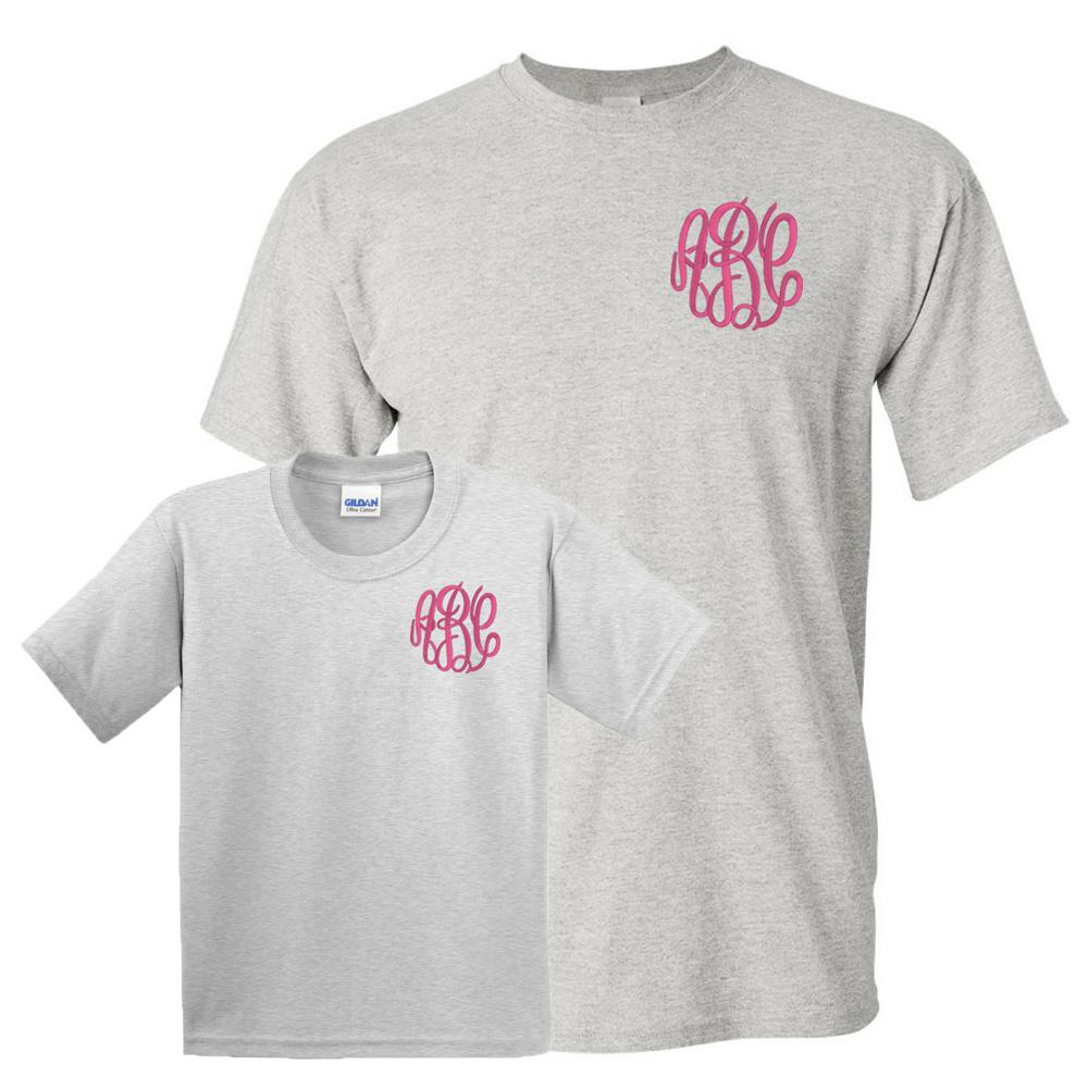 Monogrammed Mommy & Me Package T-Shirts