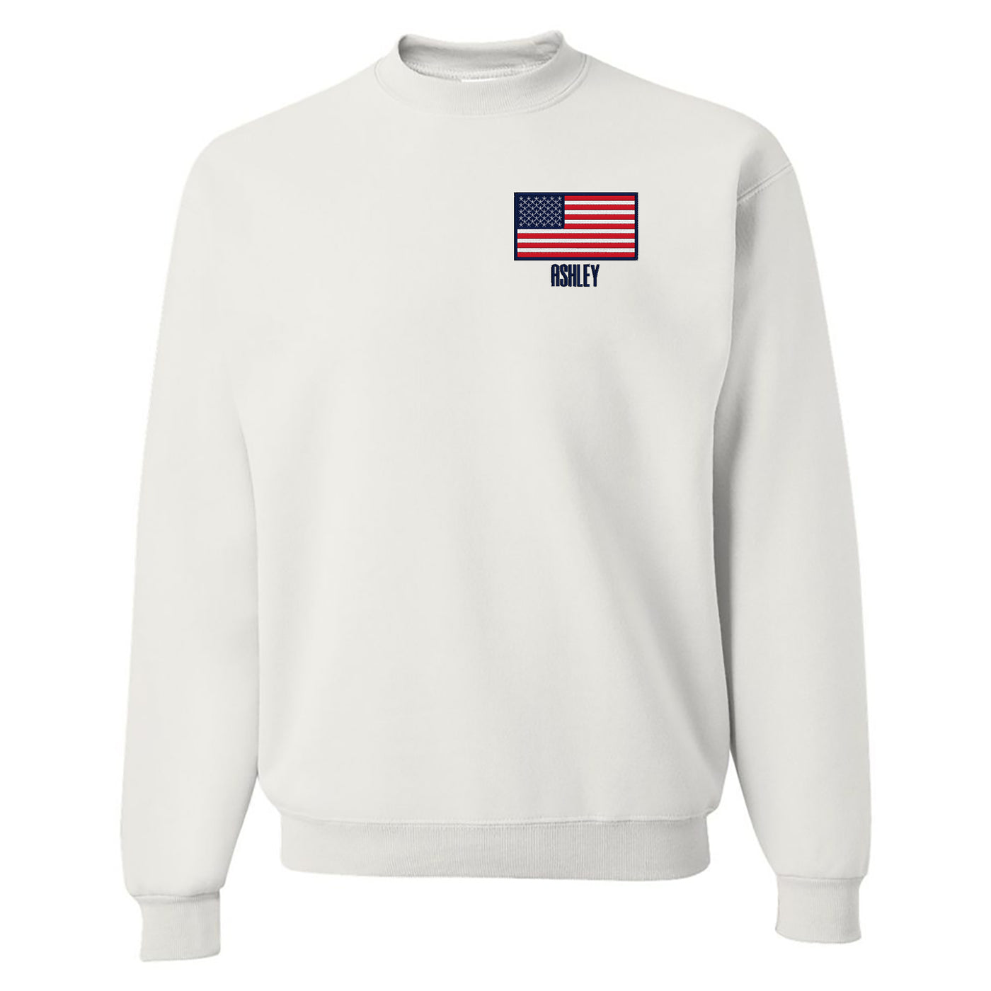 Make it Yours™ 'American Flag' Crewneck Sweatshirt