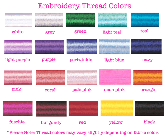 United Monograms Embroidery Thread Options