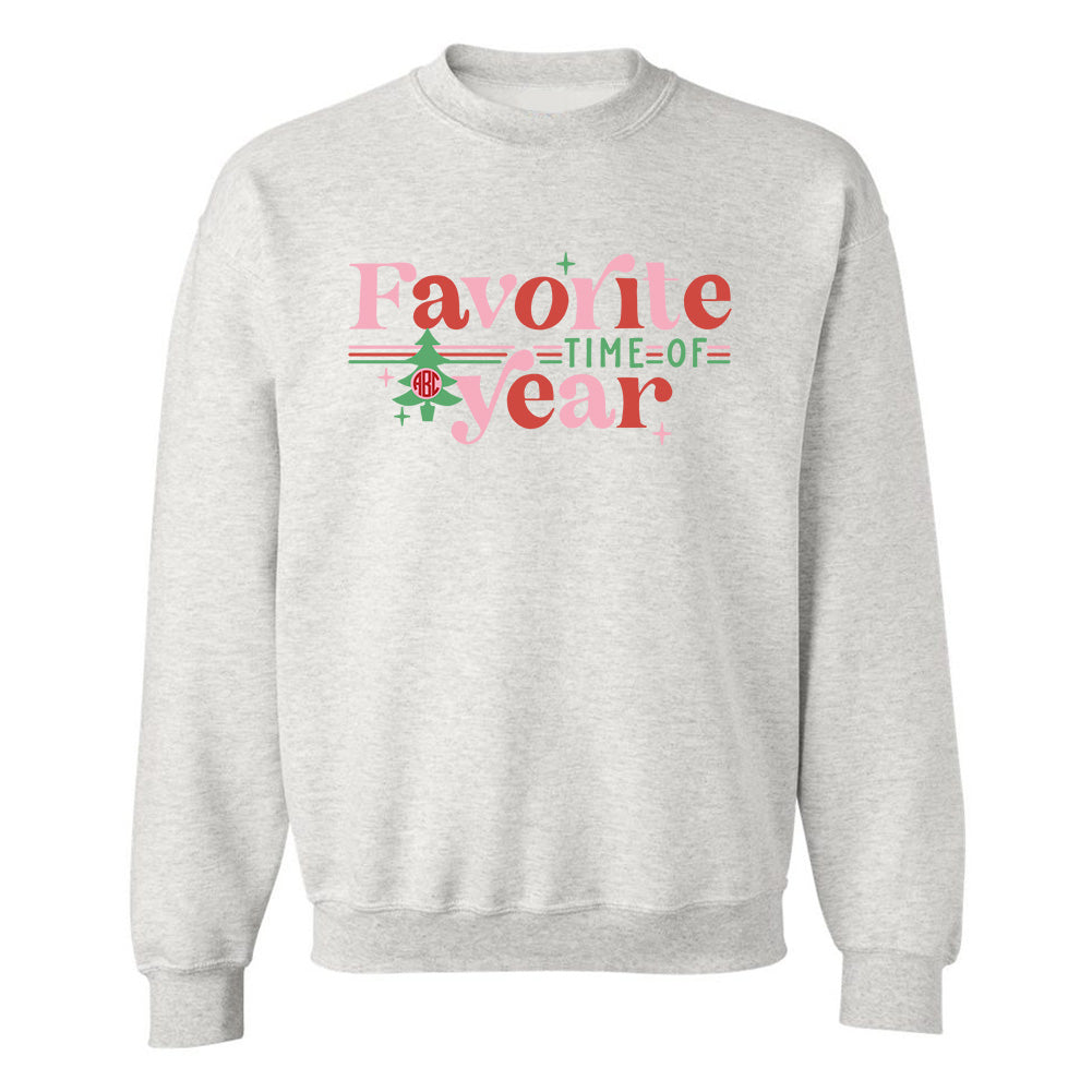 Monogrammed 'Favorite Time Of Year' Crewneck Sweatshirt
