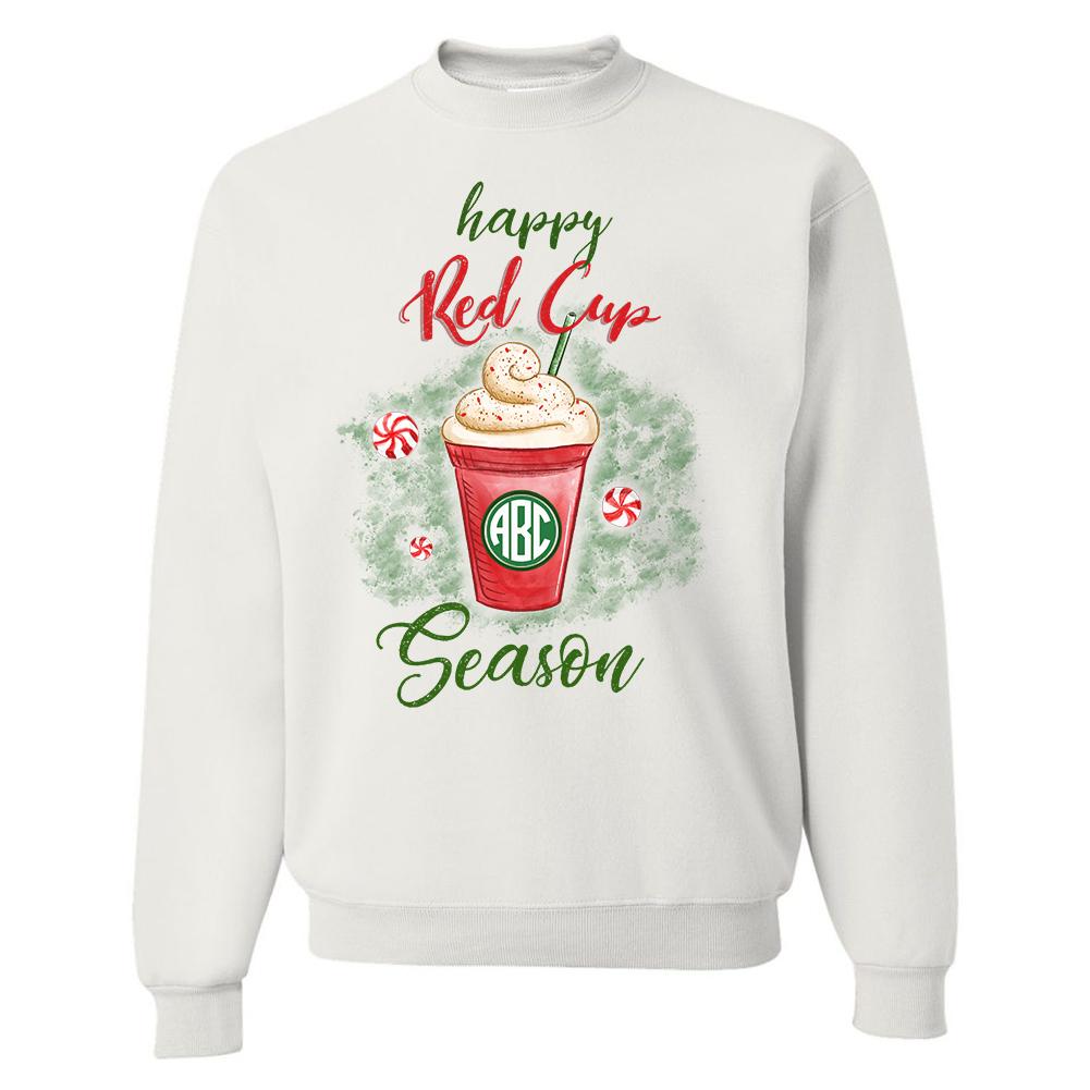 Monogrammed Red Cup Season Starbucks Sweatshirt