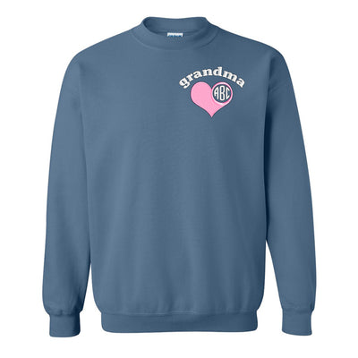 Monogrammed Grandma Crewneck Sweatshirt