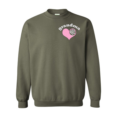 Monogrammed Grandma Crewneck Sweatshirt