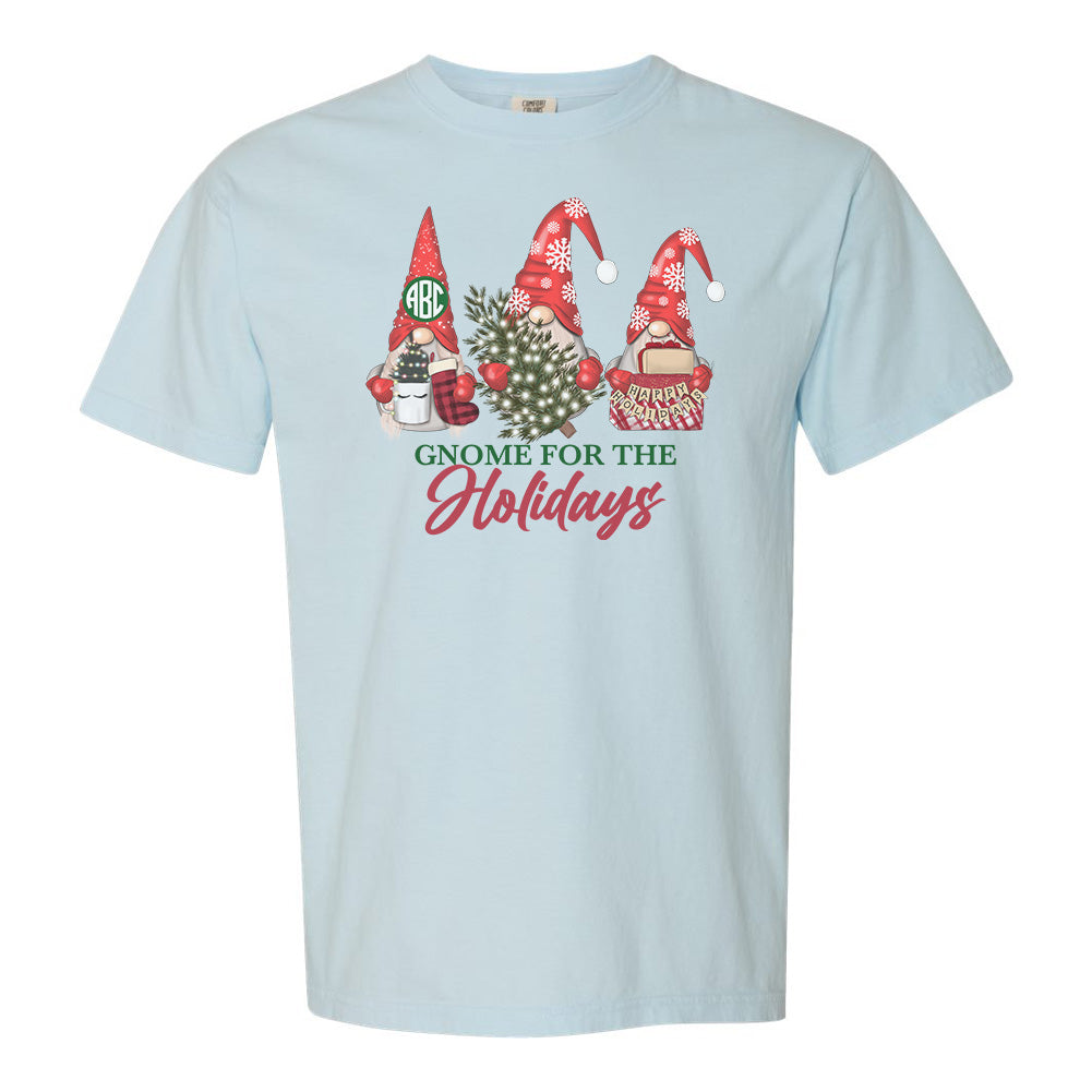 Monogrammed 'Gnome for the Holidays' T-Shirt