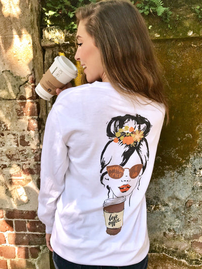 Lauren Espy Pumpkin Spice Is Life Front & Back Long Sleeve Shirt