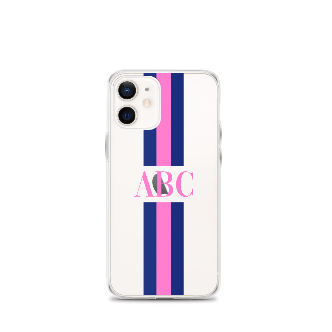 Monogrammed Striped iPhone Case