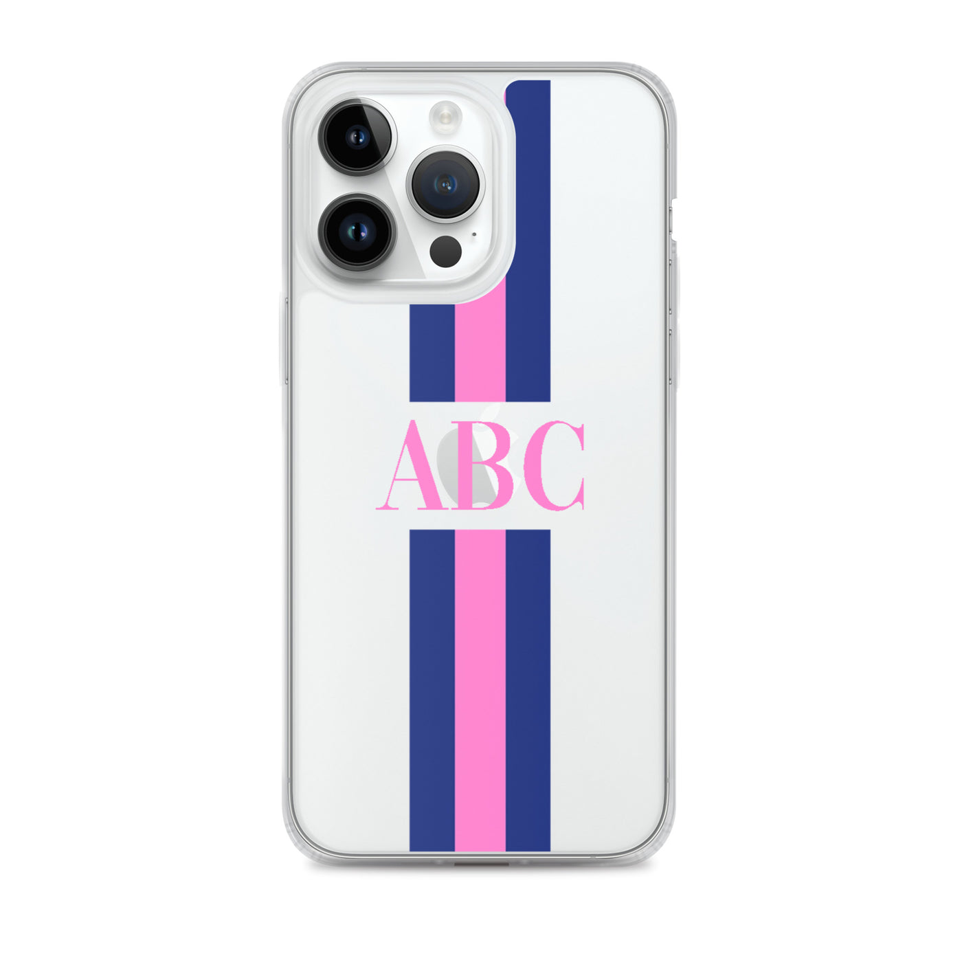 Monogrammed Striped iPhone Case