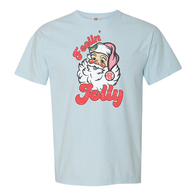 Monogrammed 'Feelin' Jolly' Santa T-Shirt