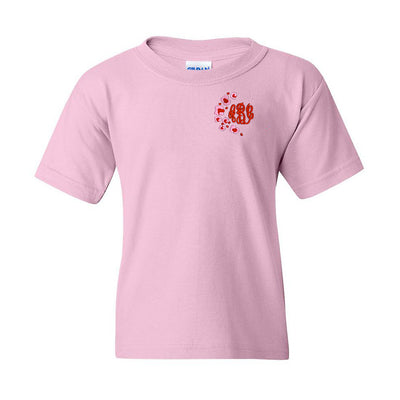 Kids Monogrammed Pink Leopard T-Shirt