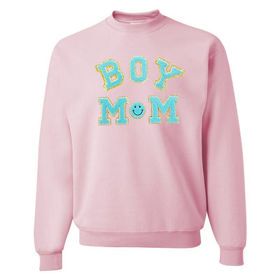 Boy Mom Letter Patch Sweatshirt