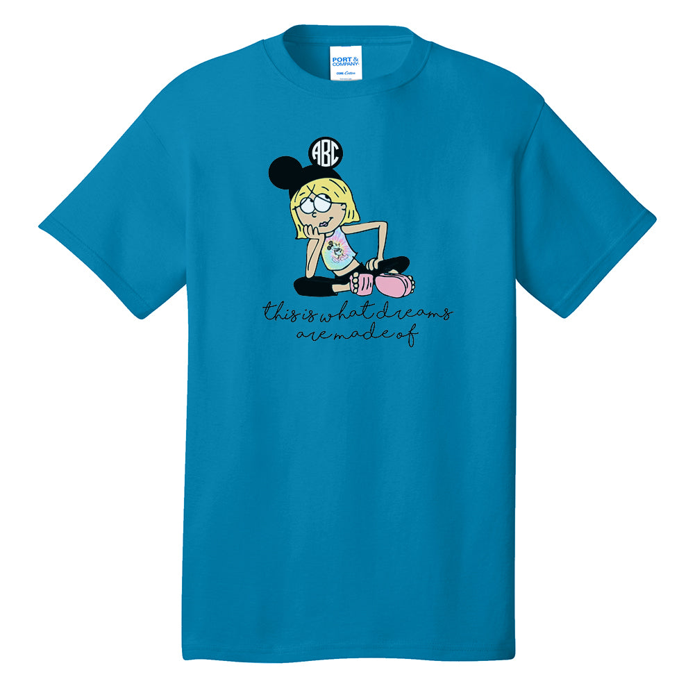 Monogrammed 'Lizzie McGuire Disney' Neon T-Shirt