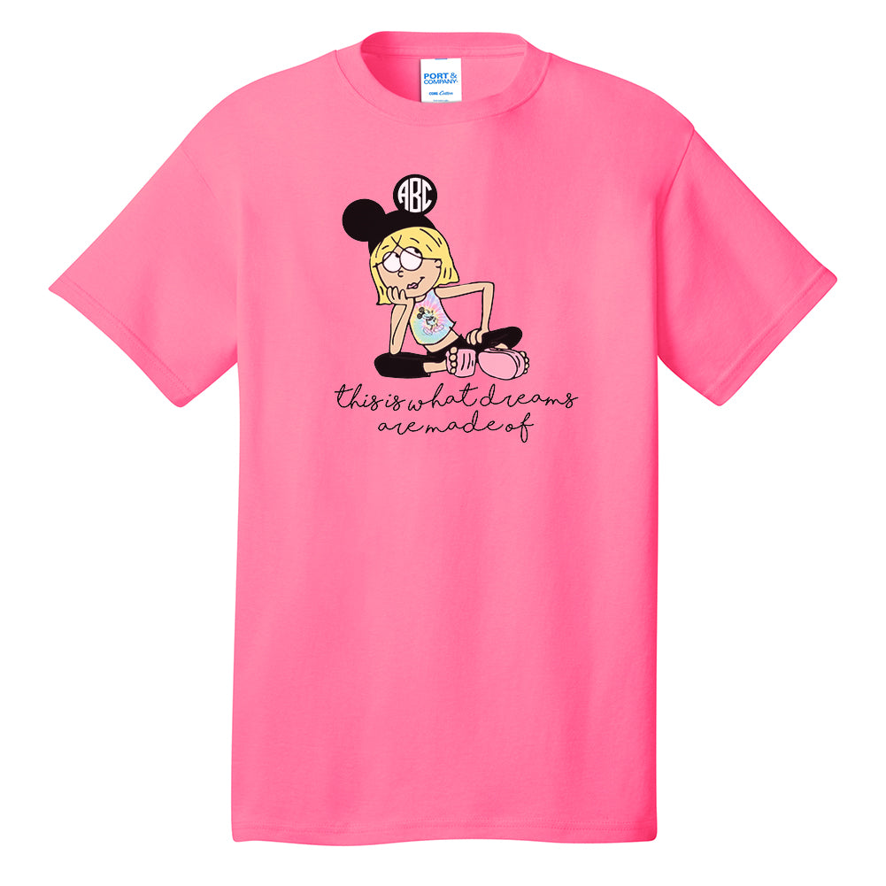 Monogrammed 'Lizzie McGuire Disney' Neon T-Shirt