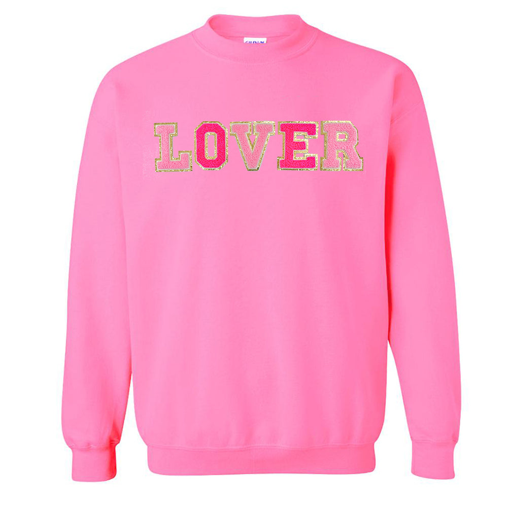 Love/Lover Letter Patch Crewneck Sweatshirt
