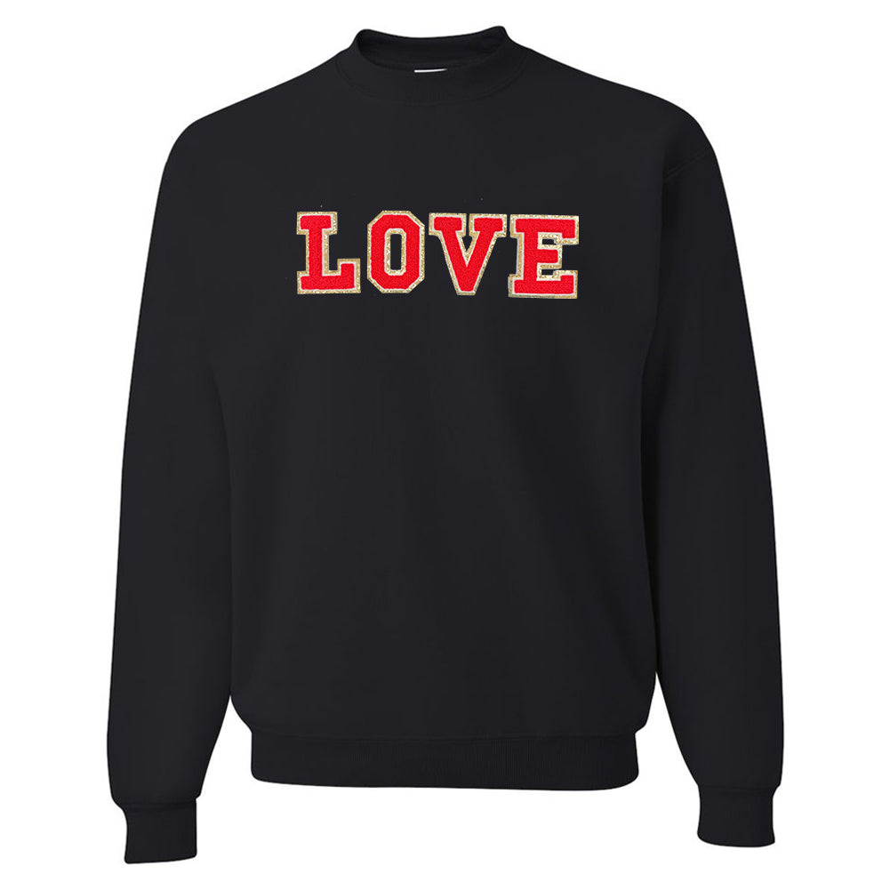 Love/Lover Letter Patch Crewneck Sweatshirt
