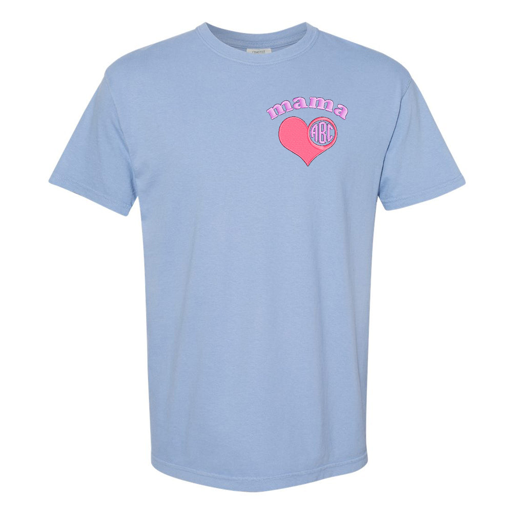 Monogrammed 'Mama' Comfort Colors T-Shirt