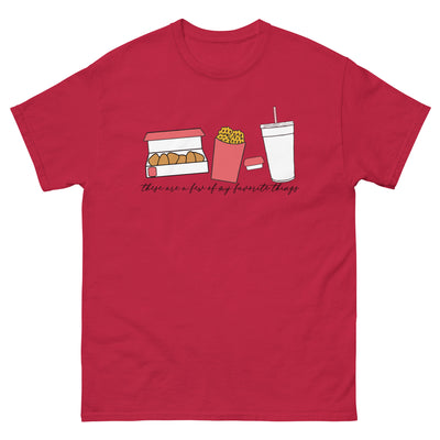Monogrammed 'Favorite Things' Fast Food Basic T-Shirt