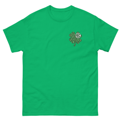 Monogrammed 'Leopard Shamrock' Basic T-Shirt