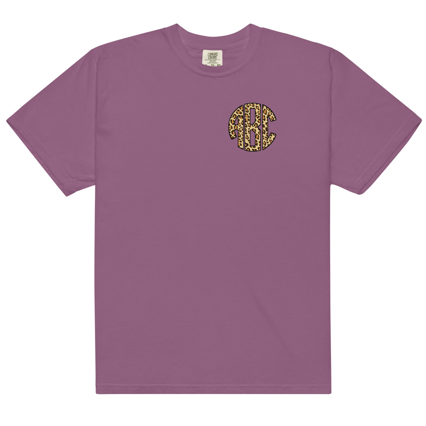 Monogrammed 'Leopard' Big Print T-Shirt