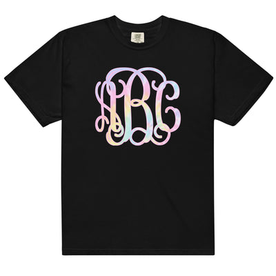 Monogrammed 'Tie Dye' Big Print T-Shirt